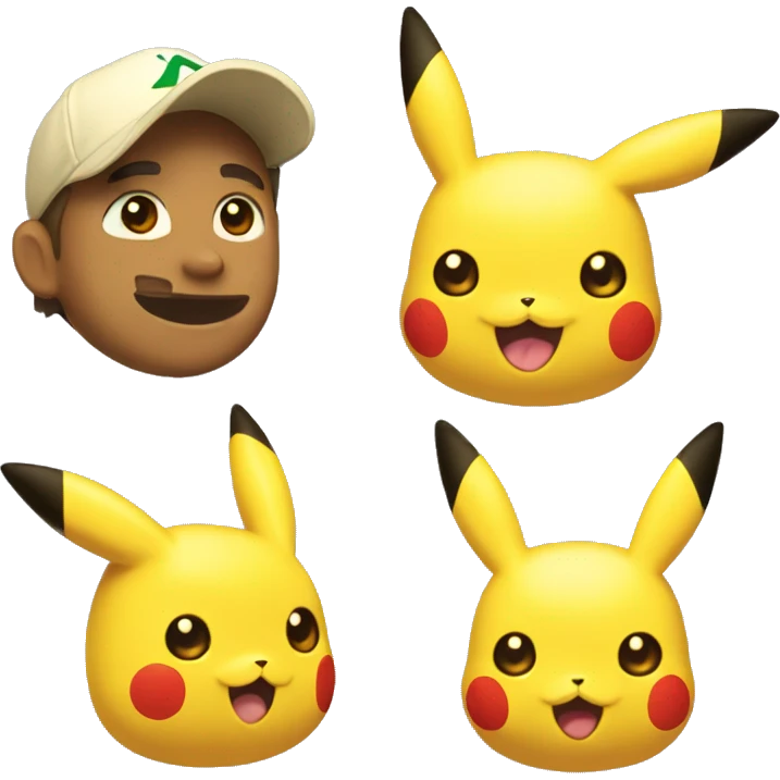 Pikachu et évoli emoji