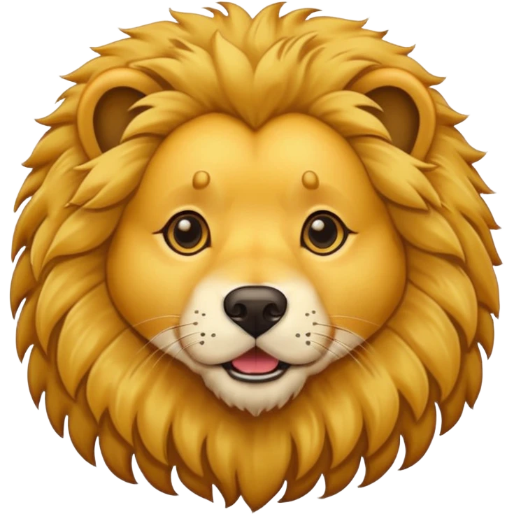 dog with lion fur emoji