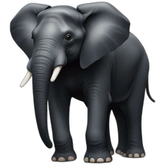 black-triangle elephant emoji
