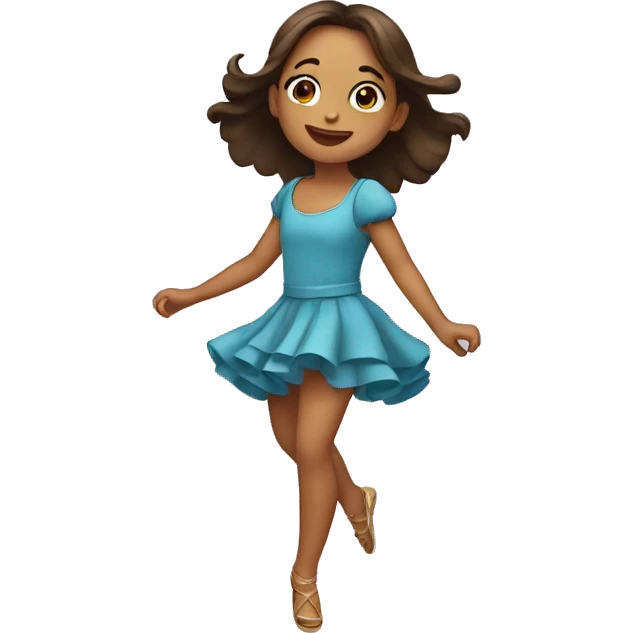 Niña bailando emoji