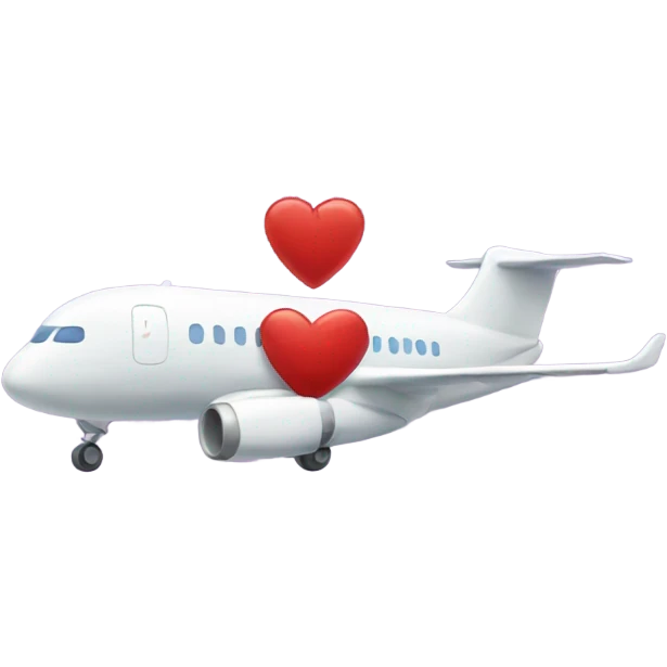 Love airplane  emoji