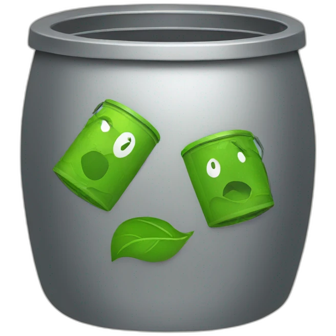 Eco trash emoji