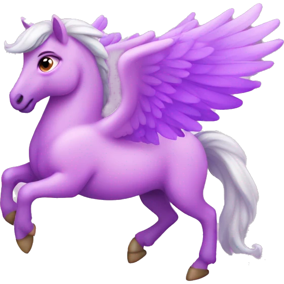 pink and purple pegasus emoji