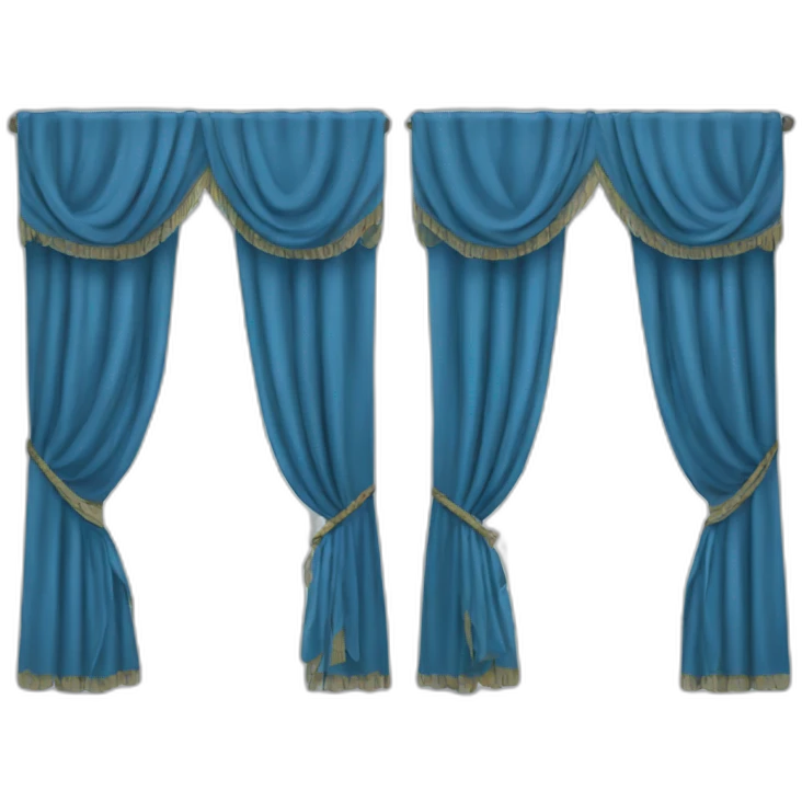 blue curtains emoji