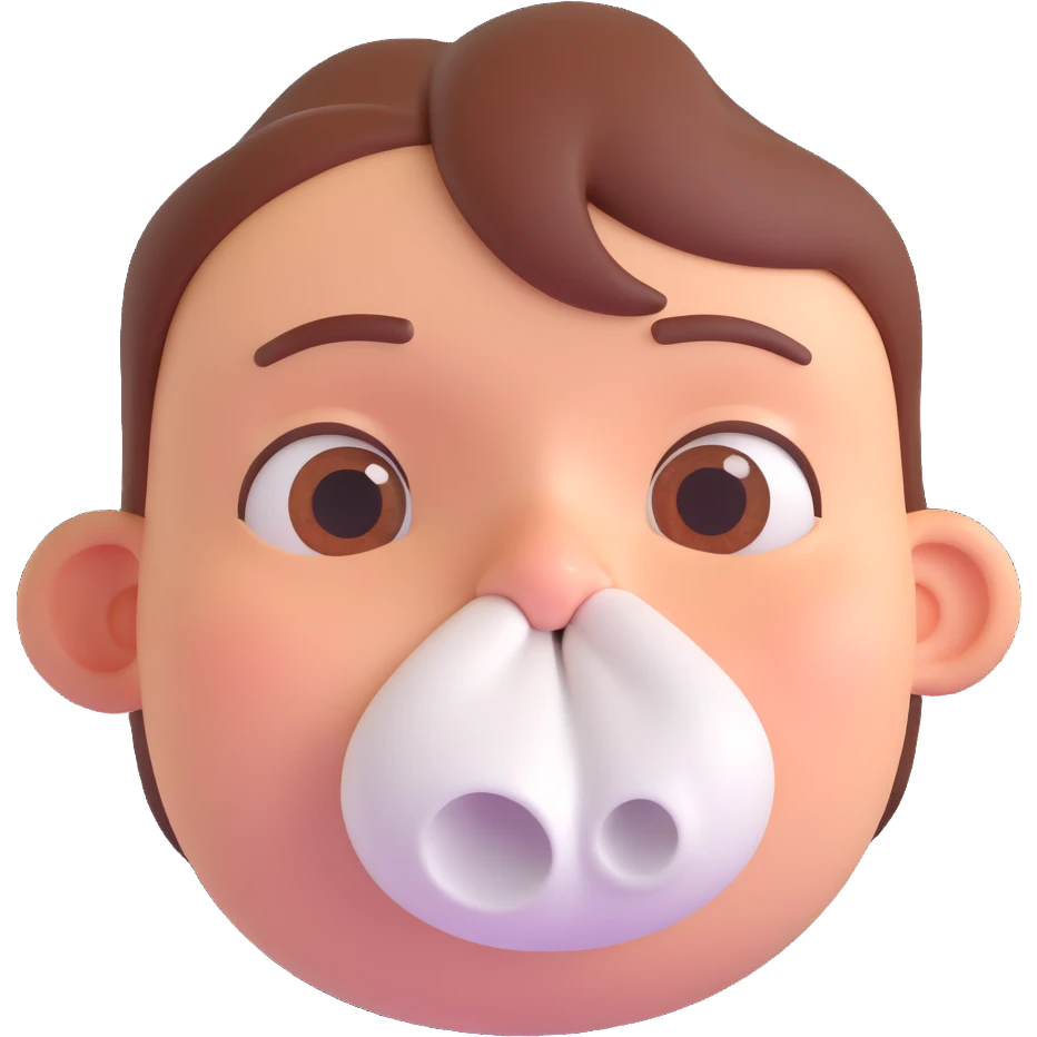 naso che cola, fai solo il naso emoji