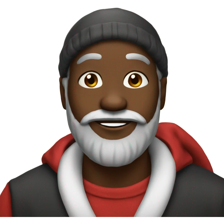 Black santa  emoji
