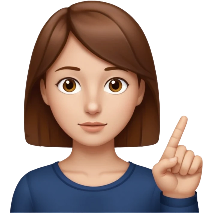 finger pointing left under nose emoji