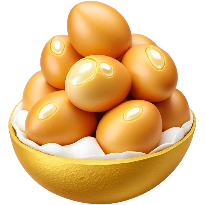 3D rendered authentic Hong Kong egg puffs (港式鸡蛋仔) with golden egg-shaped bubbles, perfect crispy exterior, hyper-realistic texture, glossy finish, soft lighting, traditional hexagonal pattern emoji