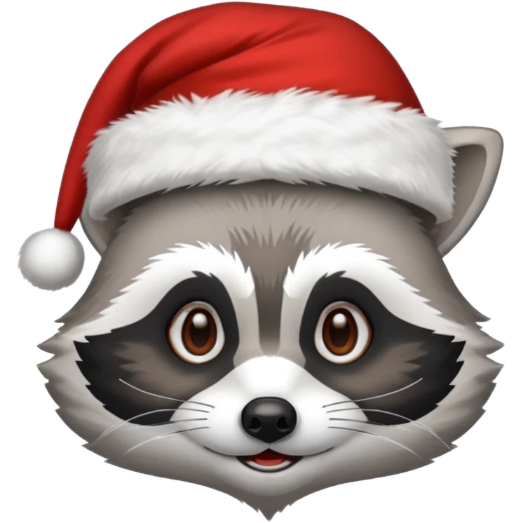 racoon santa emoji