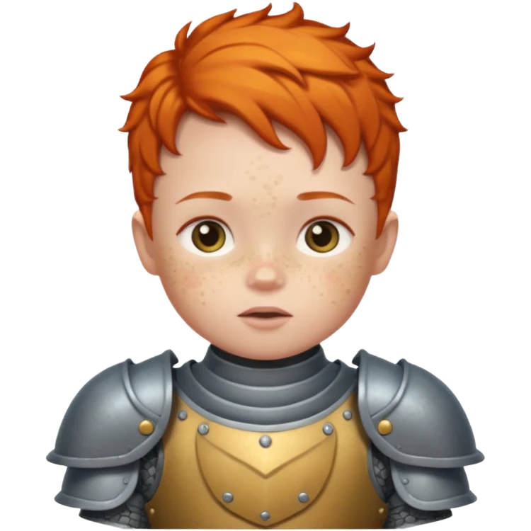 Armored ginger baby emoji