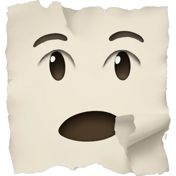 torn paper emoji
