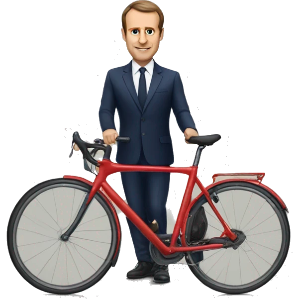 macron a vélo emoji