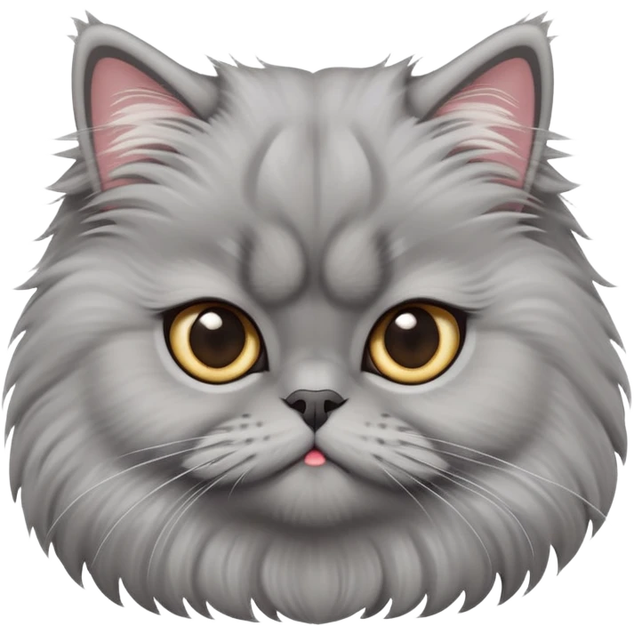 cinematic-adorable-big-eyed-fluffy-grey-persian-cat-portrait-emoji,-head-tilted-playfully-with-a-sweet-expression,-fluffy-grey-fur,-simplified-yet-irresistibly-cute-features-with-large,-expr emoji