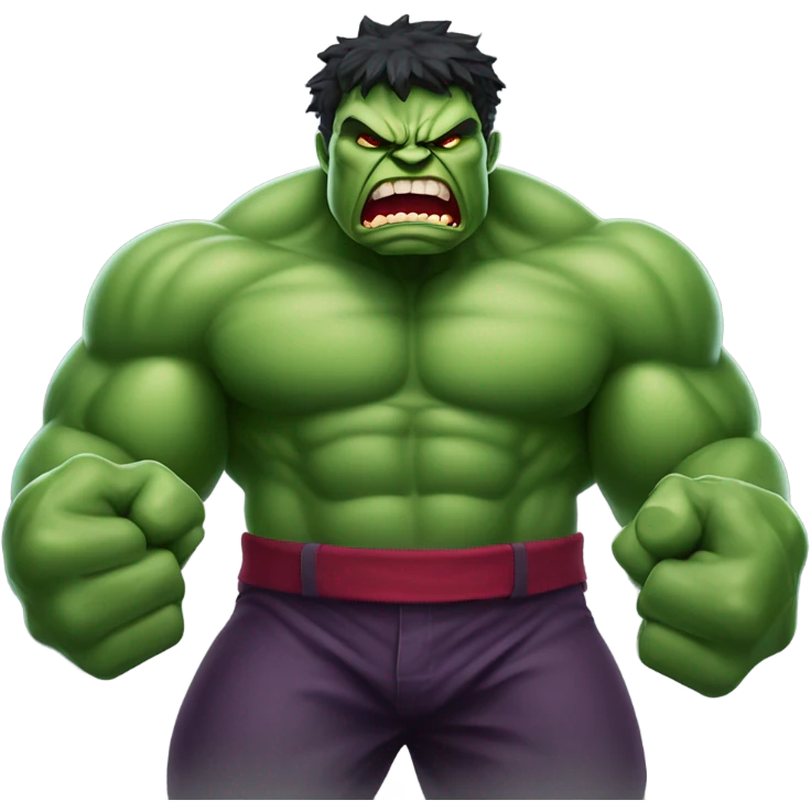 Hulk as vampire angry emoji