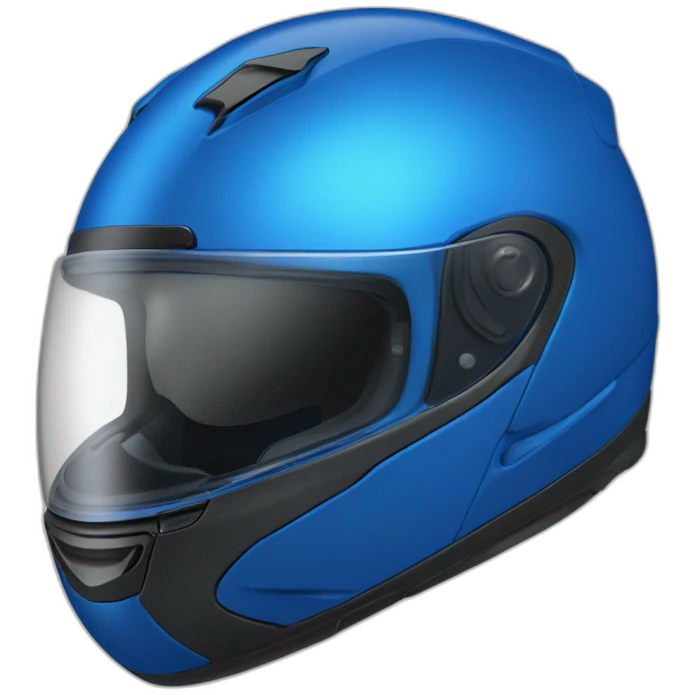 blue motorcyle helmet emoji