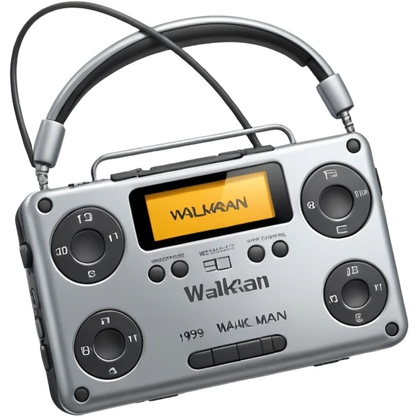 Realistic 1990’s Walkman emoji