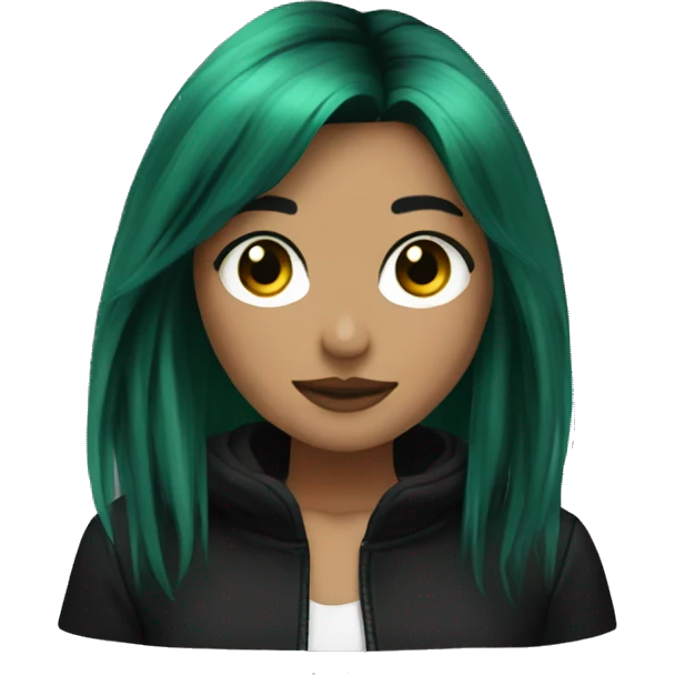 billie eillish green and black hair emoji