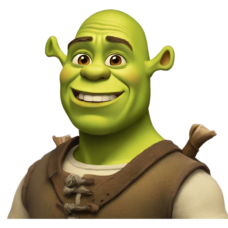 Shrek with gog emoji