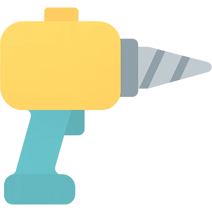 colored mining drill icon for the mining industry emoji