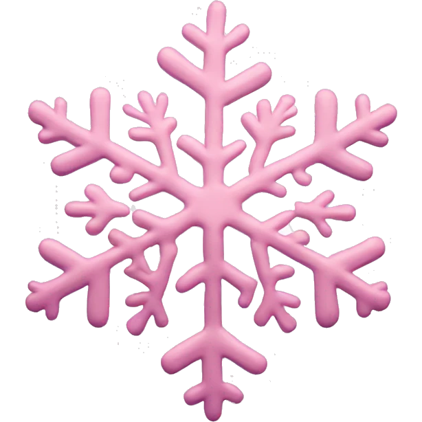 pastel pink snowflake  emoji