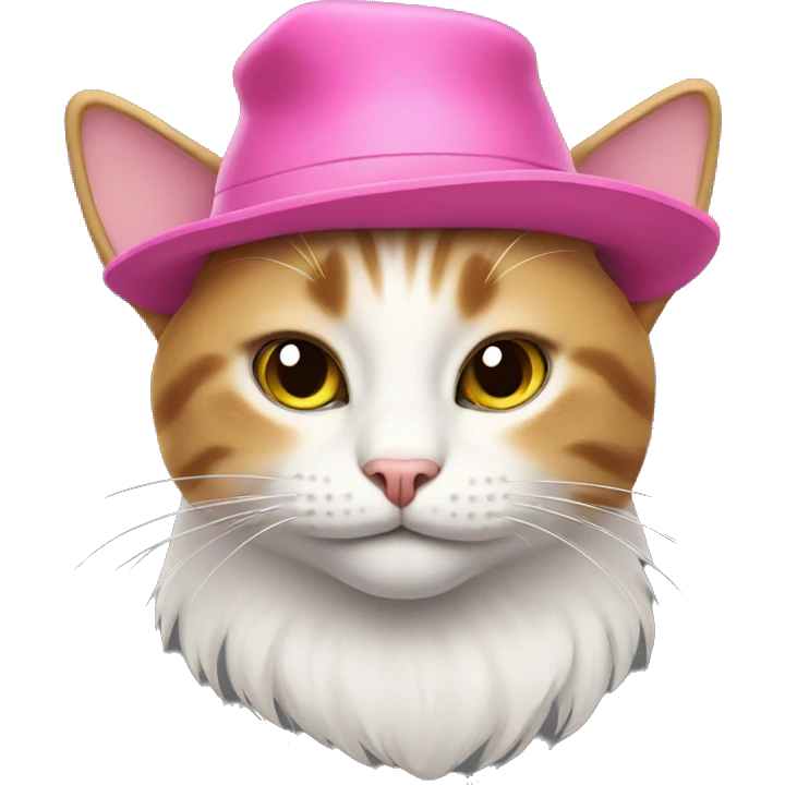 cat with pink hat emoji