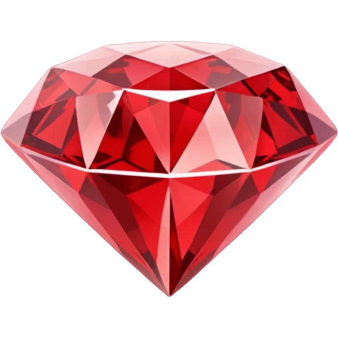 Red Diamond Crystal with "RED" written in the centerRed Diamond Crystal with "RED" written in the center emoji