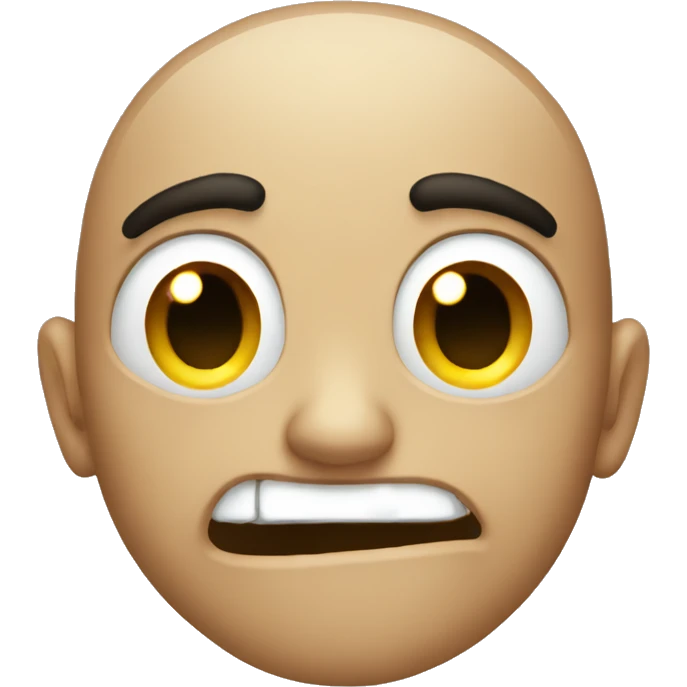 Glitching wow face emoji