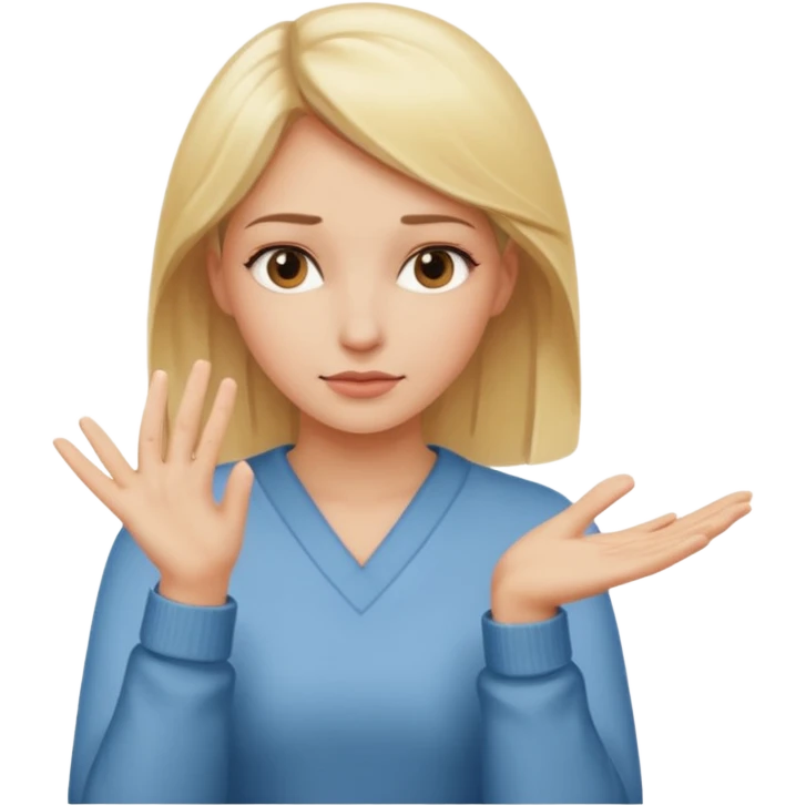 decision gesture women no cross hands emoji