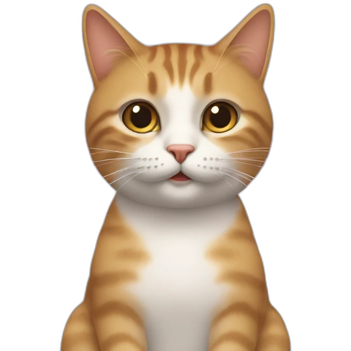 Chat sur un chat emoji