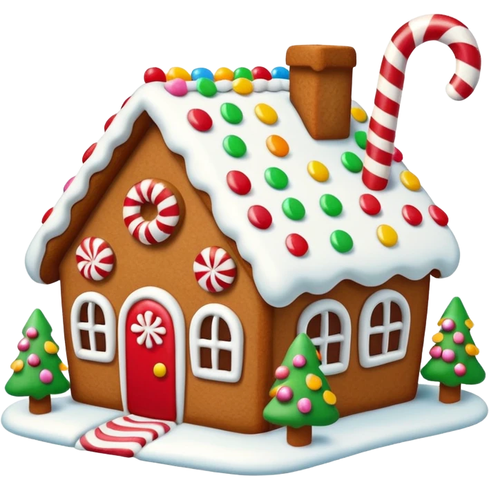 Gingerbread house emoji