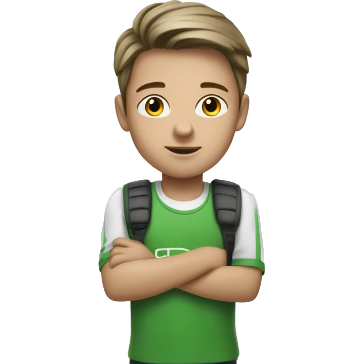 A boy with Škoda Superb emoji