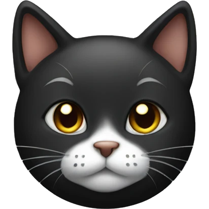 A Cat black cute emoji