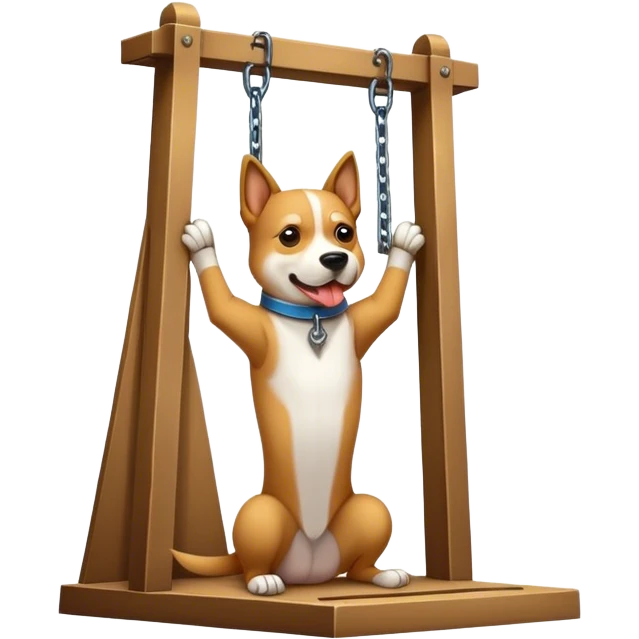 Dog in Guillotine  emoji