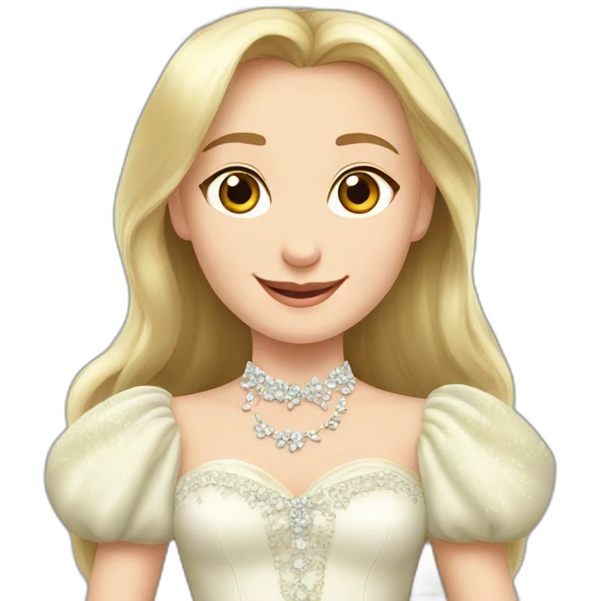 happy Vladimir putin in princesses dress emoji