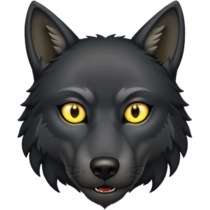 i want an black wolf it should look dangerous emoji