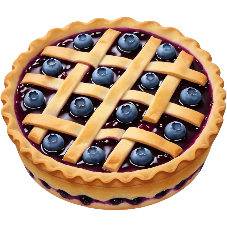 Make an emoji of a blueberry pastry (small) that's broken off a bit so you can see the blueberry jam emoji