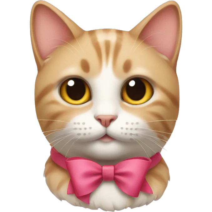 cat with bow emoji