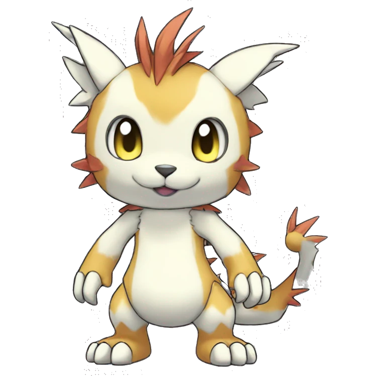 cute cool edgy beautiful shiny pretty Digimon-Fakemon-animal full body emoji
