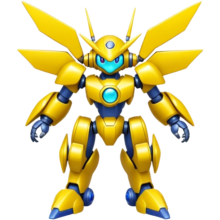 Shiny Fakemon-Pokemon-Digimon-Medabot-fusion, full body emoji