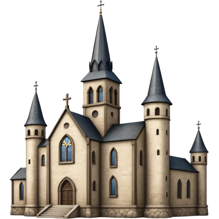 church with turret castle spire emoji