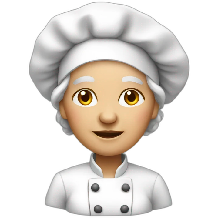 old woman chef emoji