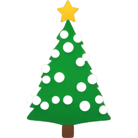 minimalist christmas tree  emoji