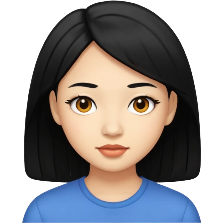 jodia ma with black hair emoji