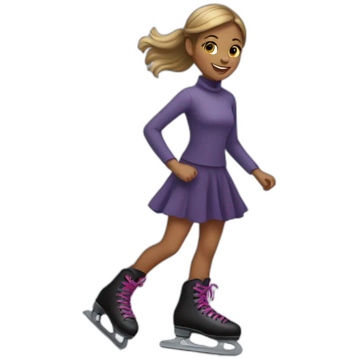 Girl on skates  emoji