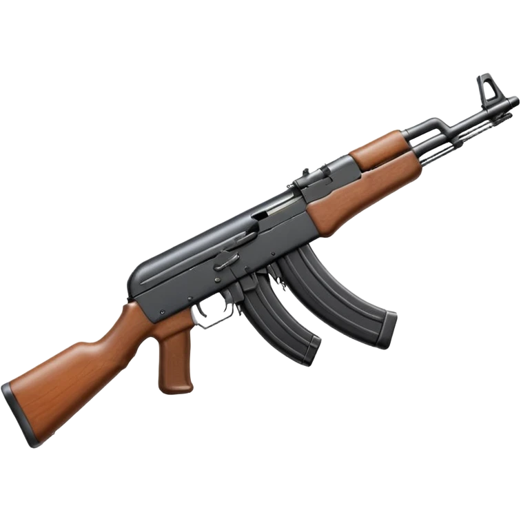 AK-47 rifle simple clear emoji emoji