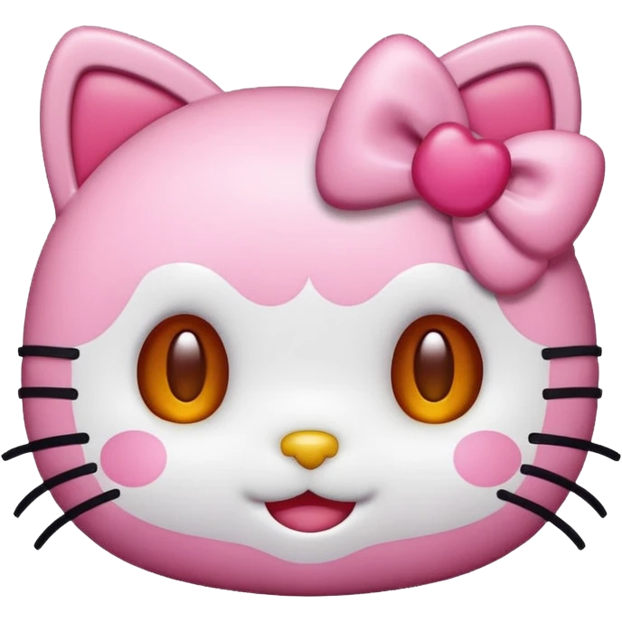 Un emoji de hellou kitty tierna emoji
