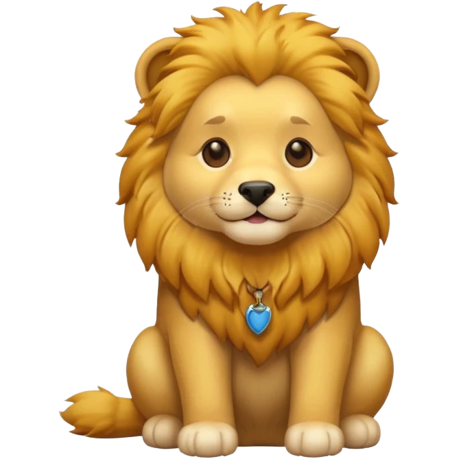 lion dog emoji