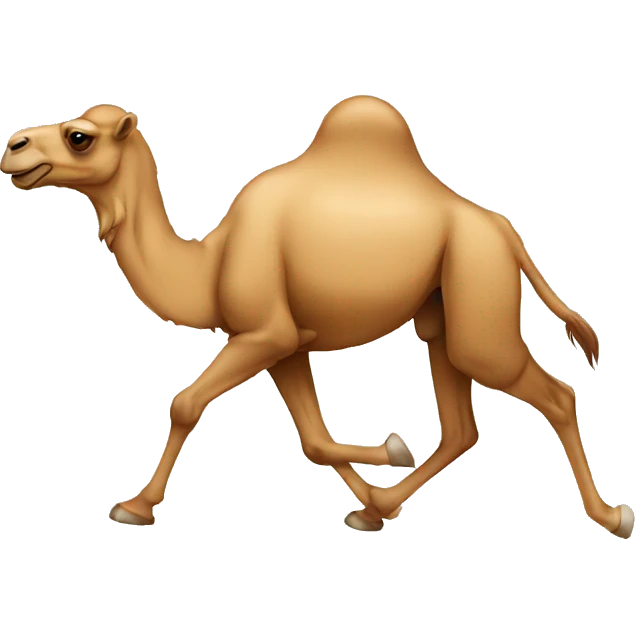 Running camel emoji