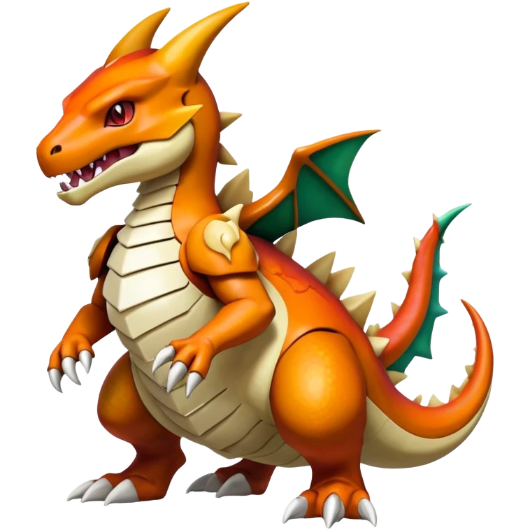 Shiny Exotic Excessive Mysterious Cubone-Marowak-Charizard-Pokémon-Fakémon-hybrid-creature (full body) emoji