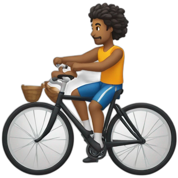 Laurent Aromatario qui fait du vélo emoji